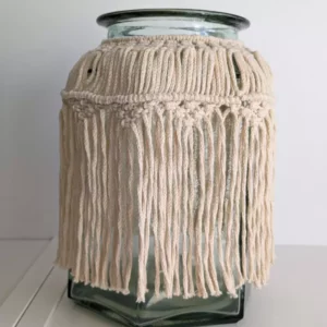 Pot recyclé en macramé Soka